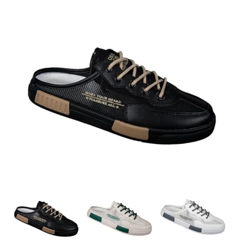 Men's Summer Breathable Loafer Slippers Non-Slip Casual Slip On Loafers Comfortable Closed-Toe Outdoor Sports Sandals for Walking