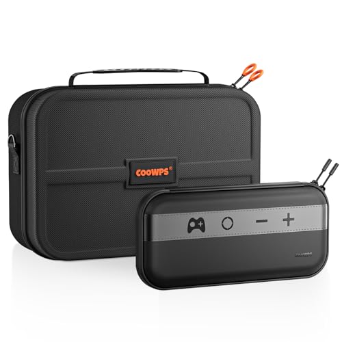 COOWPS Switch 2 Case for Nintendo Switch 2, Includes All-In-One Case and Slim Cases, Game Card Slots, Portable Full Protection Travel Storage Bag for Switch 2 Console Pro Controller Accessories