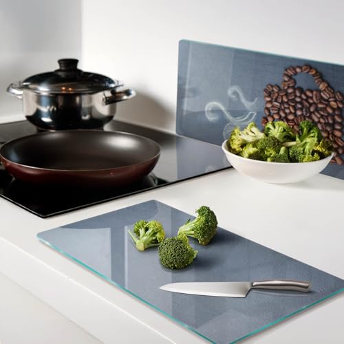 Planche de cuisine en verre robuste et résistante à la chaleur pour protéger vos plaques