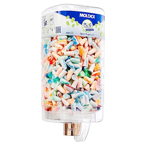 MOLDEX 7850 02 Spark Plugs Antimicrobial Station Dispenser 500 Pairs SNR 35 dB
