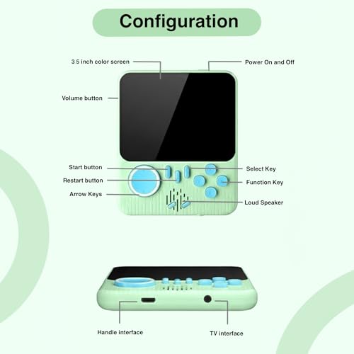 Image of SNAPTRON Handheld Gaming Console for Kids & Adults| G7 Retro Game Console| 666-In-1 Built-in Classic Video Games| Portable Gaming Console| Rechargeable Game Console for Boys 7-14 Years| Retro Game Box