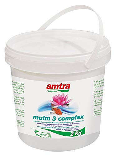 Amtra biopond 2kg Mulm 3 Komplex aus Bakterien und Enzymen Mulm Schlamm abbauen Optimale Fisch- Pflanzenverträglichkeit