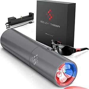 iREDUSA Clinical Grade Red Light Therapy Device with Enhanced Blue Function, Combination of 630nm 660nm 850nm 940nm Red and Near Infrared Light and 460nm Blue Light, Lightweight and Portable
