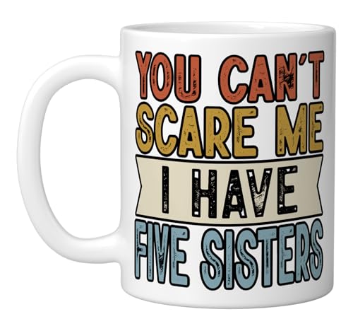 Taza de cerámica blanca con diseño humor familiar miniatura 1
