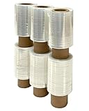 Embagal | MINI FILM Manual de EMBALAR | Ancho 100mm, 125Metros de Largo, 180% ESTIRABLE | BOBINA de PLÁSTICO de POLIETILENO de 23μ Micras, 290gr | Pack: (TRANSPARENTE, 15ud)