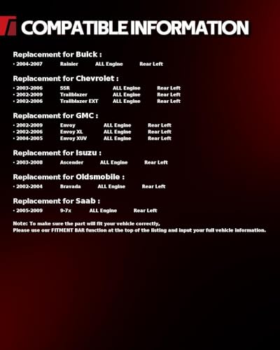 Image of Torchbeam Rear Brake Caliper Left for Chevrolet 2002-2009 Trailblazer, GMC 2002-2009 Envoy, Chevrolet 2002-2006 Trailblazer EXT, Rear Left Caliper Replace # 18B4804