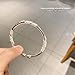 Ross+Store+Online haul+Store temu Online+Shopping ofertas relampago de hoy Handmade Sterling Silver Bracelet for Women Adjustable Simple Open Bracelets Dainty Birthday Gifts
