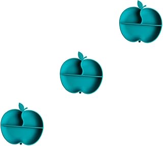 Toyvian 3 Peças Placa De Silicone Para Bebê Placas De Comida Para Bebê Para Crianças Placas De Silicone Para Bebês Placa De Modelagem Integrada Placa De Sucção Anti-Queda Placa De