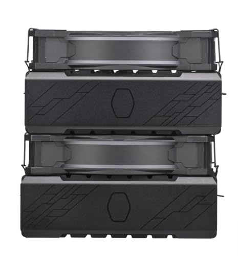 Image of Cooler Master Hyper 622 Halo Black Dual Tower CPU Air Cooler, 120 Halo PWM Fan, Dual Loop ARGB, 6 Copper Heat Pipes, Nickel-Plated, 154mm Tall, AMD Ryzen AM5|AM4, Intel LGA 1851|1700|1200 Brackets