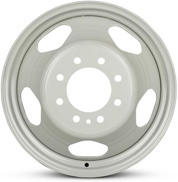 New 17x6.5 inch OEM Direct Replacement Steel Wheel for 2008-2010 Chevrolet Silverado 3500 8-165.1mm Silver 17 in Rim 9596938