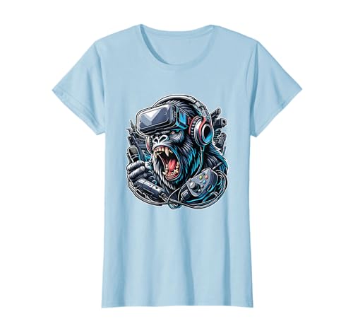 Gorilla VR Gamer | Gorilla Video Games Player T-Shirt