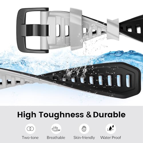 Image of Compatible with Garmin Instinct 2X Band,Adjustable Soft Silicone Replacement Sport Watch Wristband Strap for Garmin Instinct 2X /Solar /Tactical
