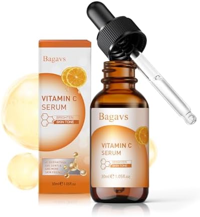 Vitamin C Brightening Serum，Face Skincare Serum with Hyaluronic A...