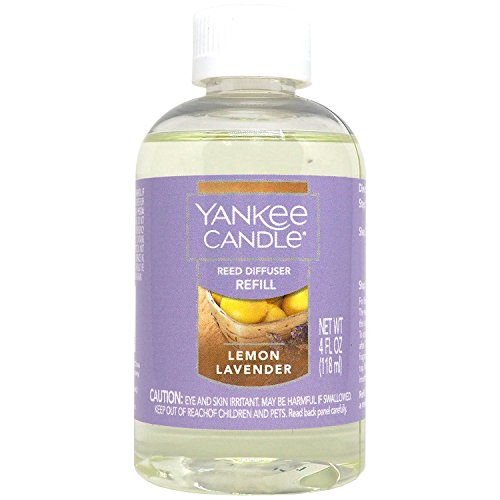 Yankee Candle Lemon Lavender Reed Diffuser Oil Refill, Fresh Scent