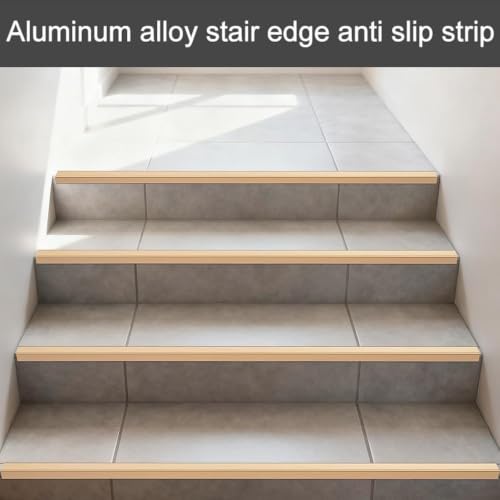 Perfil de protección para borde de escalón de aluminio en forma de L longitud de 90cm resistente 7