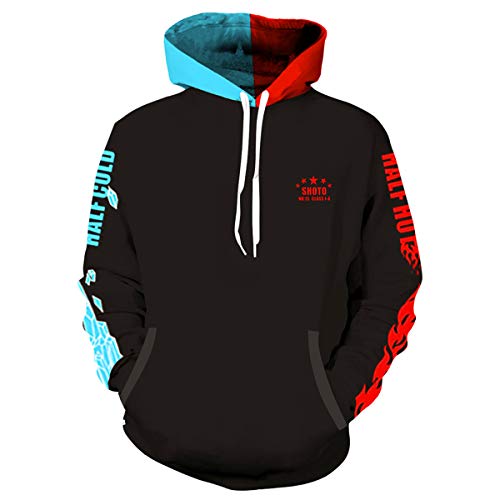 YUANTU Academia Hoodies Cosplay Costume Jacket Hoodies for Adult Unisex (US Alpha Small Regular Regular black1)