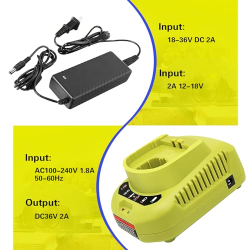 Chgdkjy 5.0Ah 18V Battery And Charger Combo For Ryobi 18V Battery P102 P103 P104 P105 P107 P108 P109 Cordless Tool Battery thumb #3