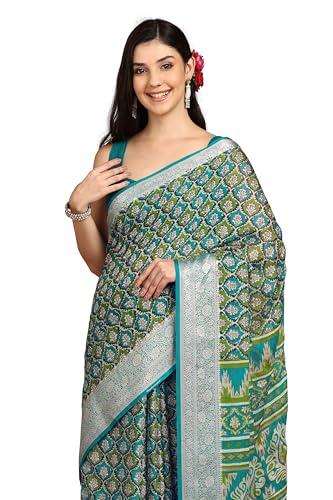 Image of MIRCHI FASHION Women Saree Georgette Bandhani Printed | Traditional Ethnic Sari for Regular Daily Use and Festive Occasions
