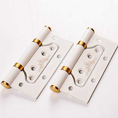 Lfghjrtk 10Pcs/Set Of Stainless Steel Hinges, White Bearing Hinges, Interior Solid Wood Doors, Letter Hinges #TOP4