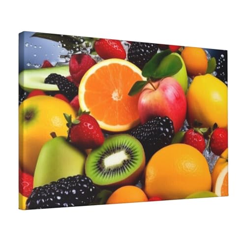 Toile de fruits colorés pour une ambiance vitaminée dans votre salon