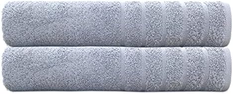 Bath Sheets Extra Large Size Set 550 GSM Super Soft Absorbent Quick Dry Big Towels 90 x 190 cm (Royal Blue, 2)
