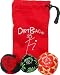 DirtBag All Star Footbag Hacky Sack 3 Pack - Red/Black