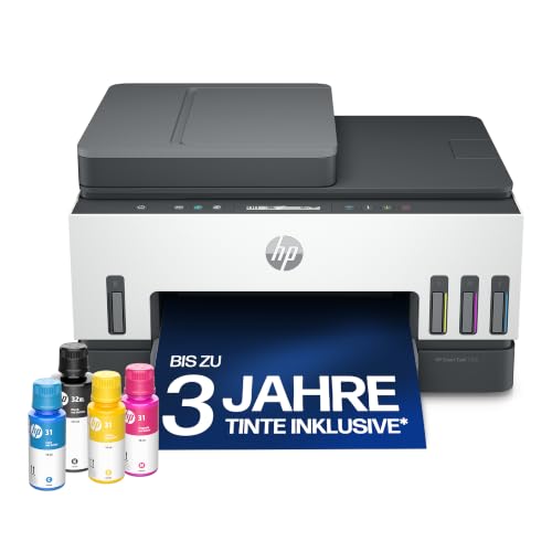 HP Smart Tank 7305 im Test 1 HP Smart Tank 7305 Multifunktionsdrucker (Drucker, Scanner, Kopierer, ADF, WLAN...