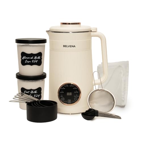 BELVENA Nut Milk Maker Bundle with 4 Bottles