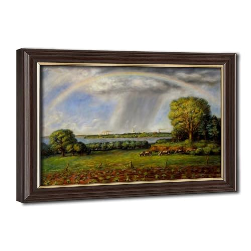Curry Lever de soleil sur le Kansas paysage impression sur toile WCYB 61 cm