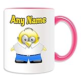  Personalisiertes Geschenk – Homer Tasse (Pinguin, Cartoon-Figur, Kostüm, Farboptionen), einzigartige Namensnachricht, albern, lustig, Superheld, Superfamilie, Simpson