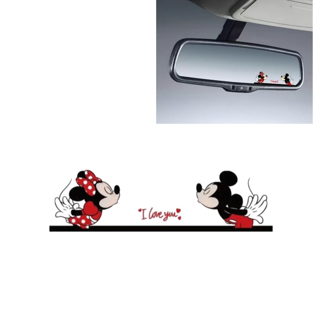 1 Pcs Car Rearview Mirror Decal for Suzuki Ignis 3 (III) MF I 2016-2024, Mirror Sticker for Window Windshield Bumper for Family Her Him All