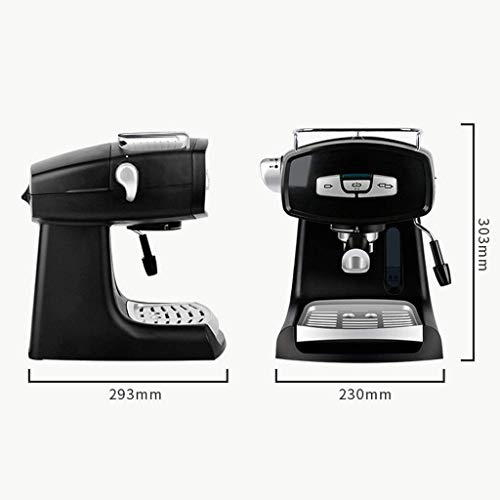 GLJTUO 850W Elektrische Kaffeemaschine Haushalt Und Gewerbe Italienisch Voll Halbautomatisch Klein Dampf Milchschaum Express Manuell 1,2 L – Bild 3