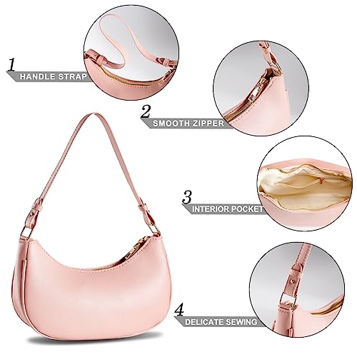 Shoulder Bag Purse For Women Trendy Crescent Clutch Small Purses Handbag Bag3