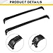 tutumulo 2Pcs Roof Rack Cross Bars Fits for Land Rover Discovery LR3 LR4 2005 2006 2007 2008 2009 2010 2011 2012 2013 2014 2015 2016 Matte Black Aluminum Side Rail Luggage Cargo Carrier
