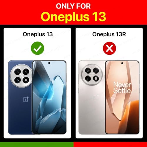 Image of WOW IMAGINE Shock Proof Clear Protective Back Case for 1+ OnePlus 13 - AirEDGE Technology | 360 Degree Camera Protection | Transparent Hybrid Back Case Mobile Cover - Black