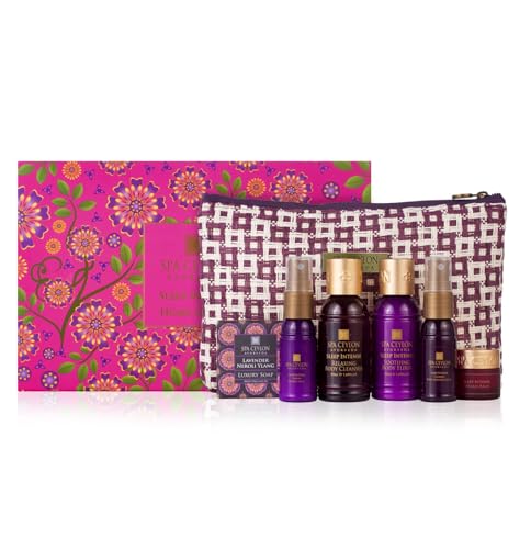 SPA CEYLON Sleep Intense Home Spa Set for Deep Restful Sleep | Ayurveda | Relaxation | Tranquility | Body Gifts Set for Mothers day gifting