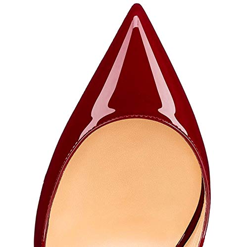 JITUUE Women's Pointed Toe Crisscross Strappy High Heels Stiletto Pumps Ladies Ankle Buckle Strap Party Wedding Dress Shoes4