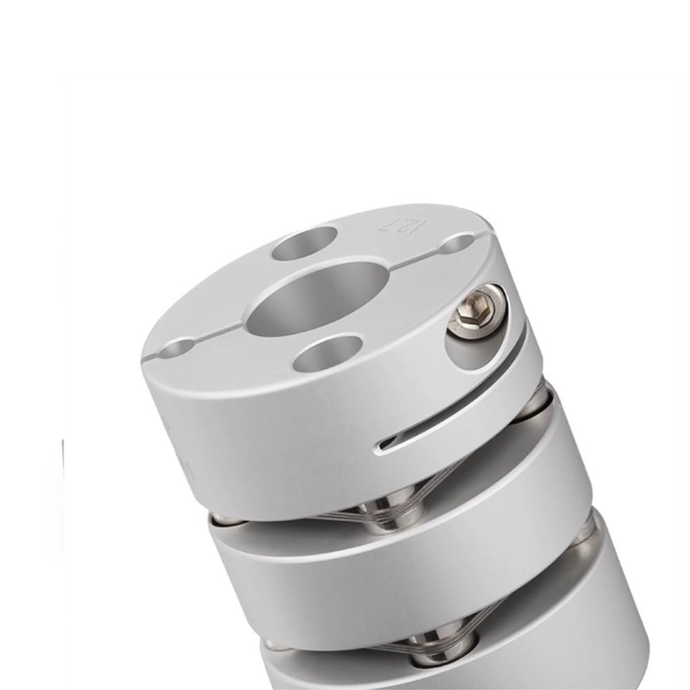 Accouplement flexible à diaphragme, connecteur d'arbre à prune, coupleur de moteur pas à pas CNC Rincé Élastique(10mm to 25mm)
