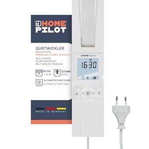 Home Pilot - Power Version | Gurtwickler Premium für schwere Rollläden (bis 60 kg) und großem Gurtkasten - 10172360