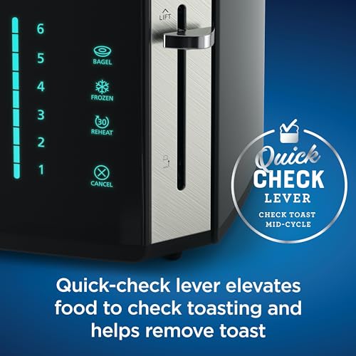 Oster 4-Slice Toaster Touch Screen Stainless Steel Digital Timer 6 Shade Settings Easy to Clean Removable Crumb Tray by Oster - Image 5