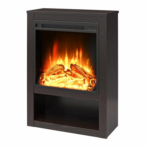 Ameriwood Home Clermont Electric Fireplace Mantel, Espresso -  2129340COM