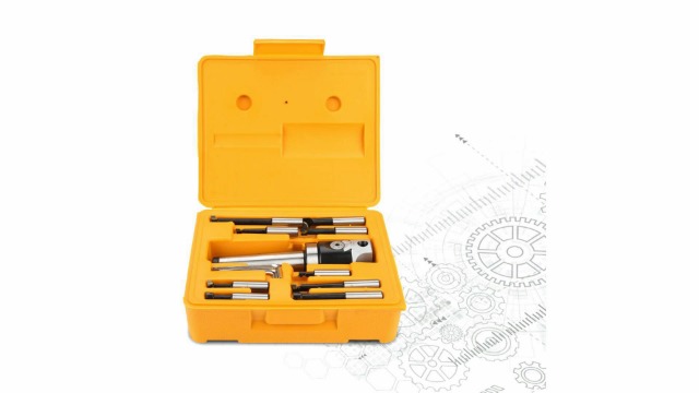 BTIHCEUOT 9-teiliges Bohrstangen-Set 12mm + MT4-M16 Arbor Kegeladapter – Für CNC-Maschinen, Bohrbereich 10–125 Mm, 50 Mm Bohrkopf