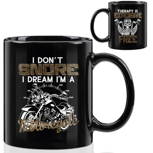 Motorcycle Gifts Mug for Men, Biker Rider Ceramic Cup 11oz