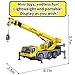 DDLONGDD Construction Toy All-Metal Truck Crane Model Die Cast 1:50 Scale - Highly Detailed, Perfect for Collectors and Display, Durable Alloy Material, Ideal Gift