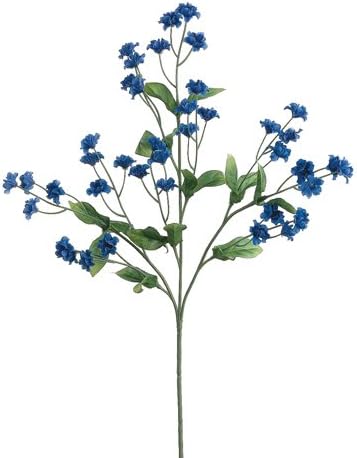 19" Silk Double Baby's Breath Flower Spray -Royal Blue (Pack of 48)