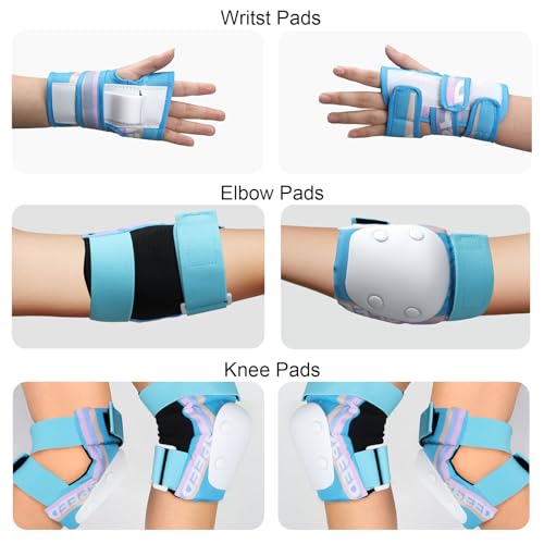 YooxArmor Kids Knee Pads and Elbow Pads Set for Children Ages 3-5/5-8, Toddler Knee Pads Kid Protective Gear Set for Roller Skating ,Cycling, Skateboard, Inline Skating, Scooter Riding Sports