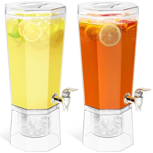 Lifewit 1 Gallon Drink Dispenser for Party with Leak-Proof Spigot, 2 Pcs