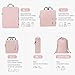 CherryNow Compression Packing Cubes, 7 Set Packing Cubes for Travel Women, Travel Essentials for Suitcase, Luggage Organizer Bags, Pink