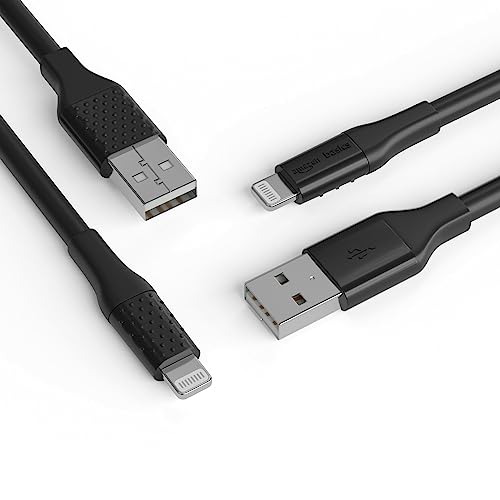 Amazon Basics Apple MFi Certified USB-A to Lightning Charger Cable for iPhone iPad, Heavy-Duty Fast-Charge, 10ft, Black view 4