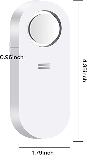 Miniatura 6 de Detector de alarma de agua, paquete de 2 unidades, alarma sensible de fugas y goteo, alarma fuerte de 120 dB para baño, cocina, sótano, lavandería,